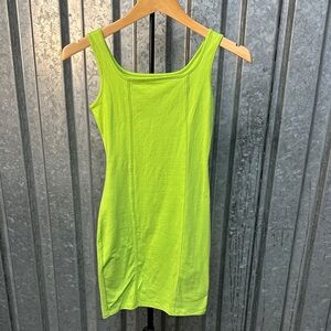 Neon Lime Tank Dress